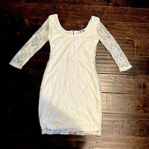 White lace dress